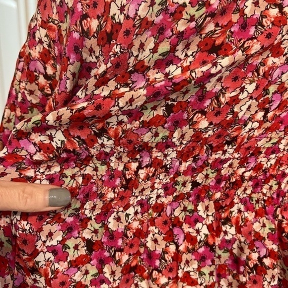 ZARA Floral Dress with Oversized Sleeves - Picture 7 of 12